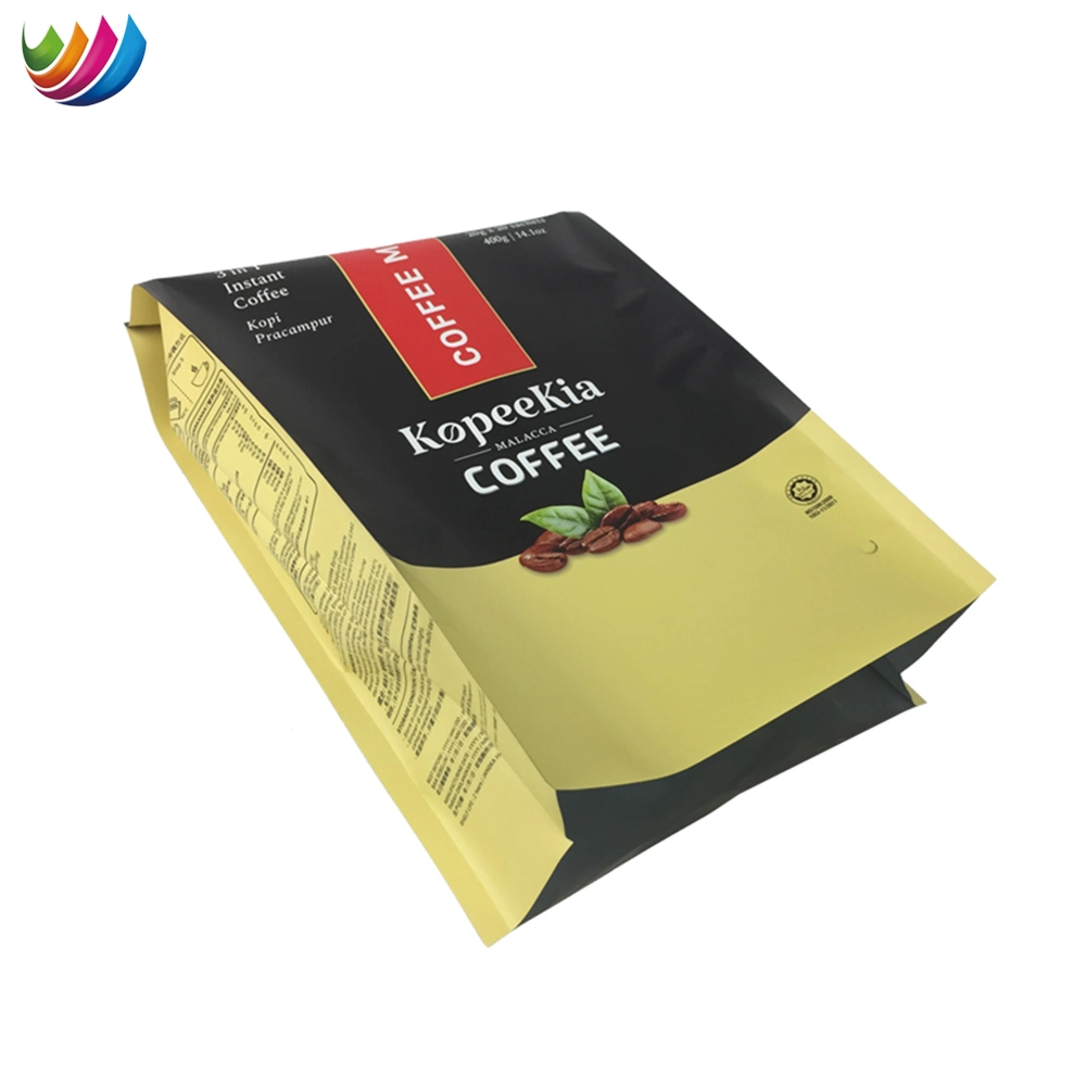 Custom Package Milk Tea Powder Packaging Film Roll Stick Bar Pouch Side Gusset Coffee Bag